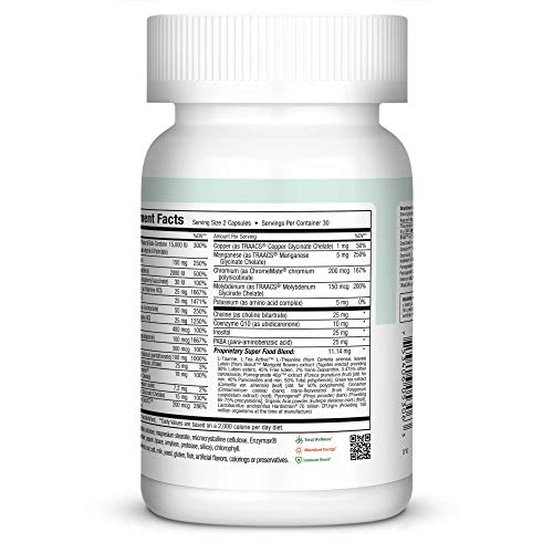 Maxi Health Multivitamin for Women & Men – Vitamin and Mineral Supplements for Energy and Wellness Support – Kosher Vitamins and Minerals Supplement – 60 Multivitamin Capsules Maxi Health uk supplements