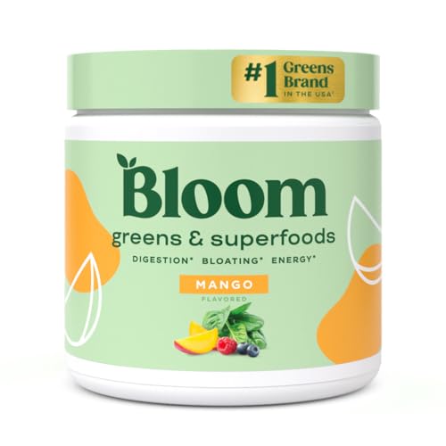 Bloom Nutrition Super Greens Powder Smoothie & Juice Mix (Mango) Bloom Nutrition uk supplements