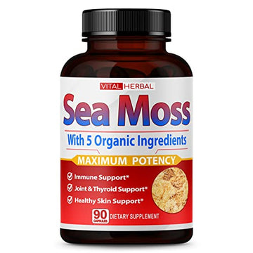 VITAL HERBAL Irish Sea Moss Capsules Equivalent to 5450mg - Maximum Potency VITAL HERBAL uk supplements