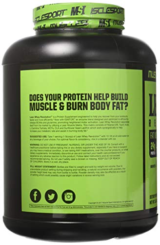 Musclesport Lean Whey Revolution™ Protein Powder - Whey Protein Isolate Musclesport uk supplements