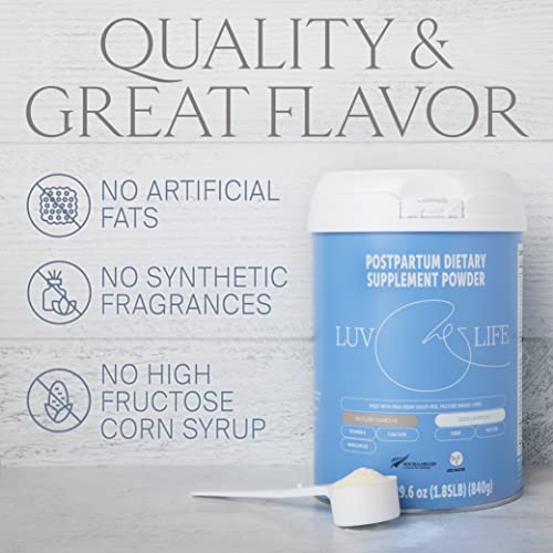 LUV&LIFE Postpartum Vitamin Supplement Powder Vanilla Flavored Has Postnatal Multivitamins LUV&LIFE uk supplements