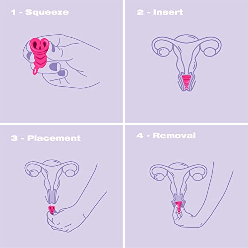 Intimina Lily Cup One - Collapsible Disposable Menstrual Cups for Beginners, Small Menstrual Cup INTIMINA uk supplements