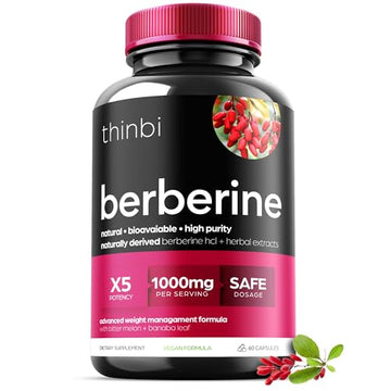 Berberine Supplement 1000mg Potent Botanical Capsules for Weight Artnaturals uk supplements