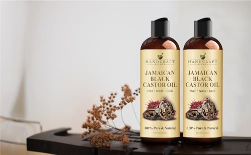 Handcraft Blends Jamaican Black Castor Oil for Hair Growth, Eyelashes and Eyebrows - 100% Pure Handcraft Blends uk supplements