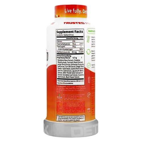 Herbal Clean Same-Day Premium Detox Liquid Drink, Strawberry Mango Flavor, 16 Fl Oz Herbal Clean uk supplements