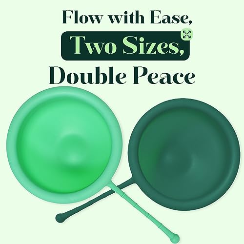 SHORDY Reusable Menstrual Disc Set of 2 (Small & Large), 100% Medical-Grade Silicone, Flexible SHORDY uk supplements