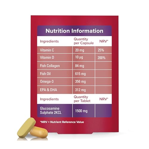 Seven Seas JointCare Max, With High-Strength Glucosamine plus Omega-3, Collagen Seven Seas uk supplements