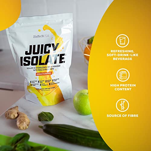 BioTechUSA Juicy Isolate | Gluten-Free, Lactose-Free, Sugar-Free | Refreshing Protein Soft Drink BioTechUSA uk supplements