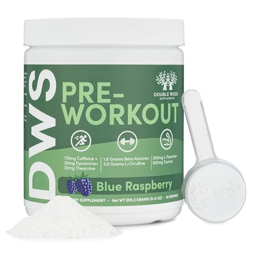 Pre Workout Powder for Men & Women (30 Servings of Caffeine, Beta Alanine, L-Citrulline Double Wood Supplements uk supplements