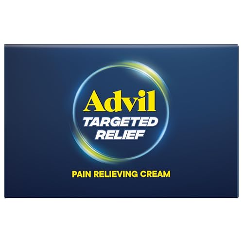 Advil Targeted Relief Pain Relieving Cream with Massage Applicator, Up to 8 Hours of Powerful Relief of Minor Arthritis Pain, Joint Pain, Lower Back Pain and Muscle Pain, 2.5 oz Advil uk supplements