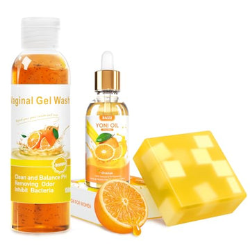 Yoni Soap & Yoni Oil & Feminine Wash Set for Women, Yoni Wash for Vaginal Ph Balance Remove BASSI uk supplements