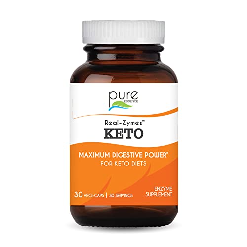Real-Zymes™ KETO Digestive Enzymes Supplement with Probiotics for Better Digestion PURE ESSENCE LABS uk supplements