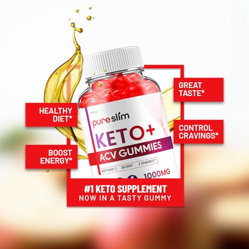 (2 Pack) Pure Slim Keto ACV Gummies - Advanced Formula PureSlim Keto Plus ACV Gummies Indelo uk supplements