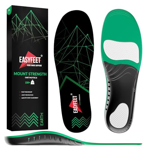220+ lbs Plantar Fasciitis Strong Arch Support Insoles Inserts Men Women EASYFEET uk supplements