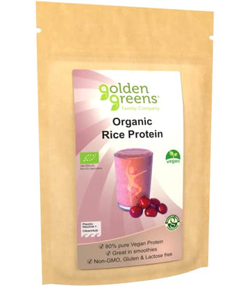 Golden Greens Organic Rice Protein Powder 250 g Golden Greens uk supplements