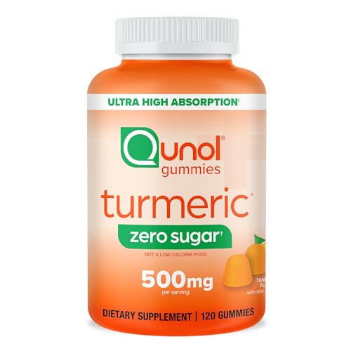 Qunol Zero Sugar Turmeric Gummies, Gummy with 500mg Turmeric Curcumin, Joint Supp Qunol uk supplements