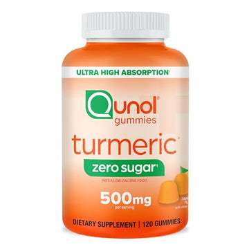 Qunol Zero Sugar Turmeric Gummies, Gummy with 500mg Turmeric Curcumin, Joint Supp Qunol uk supplements