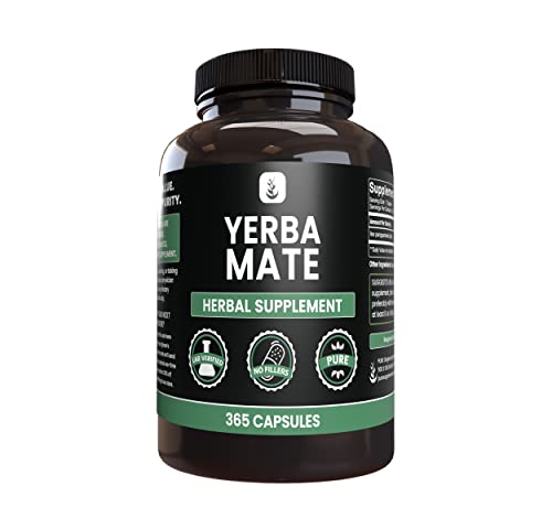 PURE ORIGINAL INGREDIENTS Yerba Mate (365 Capsules), No Magnesium Or Rice Fillers PURE ORIGINAL INGREDIENTS uk supplements