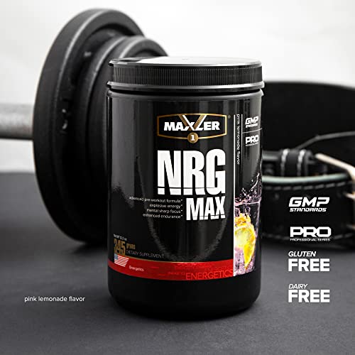 Maxler NRG MAX Pre Workout Powder with Taurine, L Citrulline Malate, Beta Alanine Creatine Maxler uk supplements