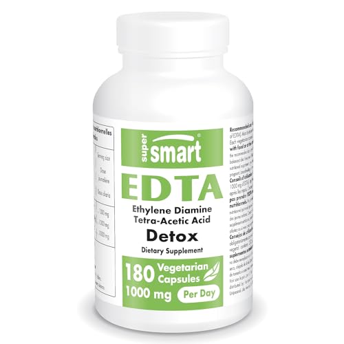 Supersmart - EDTA 1000mg per Day - Calcium Disodium EDTA Supplement | Non-GMO Supersmart uk supplements