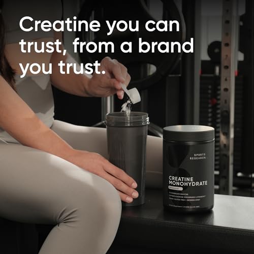 Sports Research Creatine Monohydrate - Gain Lean Muscle, Improve Performance Sports Research uk supplements