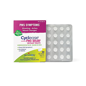 Boiron Cyclease PMS Relief Tablets for Symptoms from PMS of Bloating, Aches, Mood Swings, and Irritability Boiron uk supplements