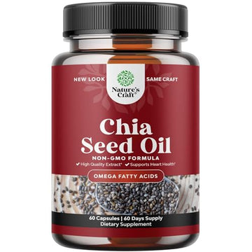 Potent Chia Seed Extract Pills for Men and Women Natural Supplement for Weight Loss Natures Craft uk supplements