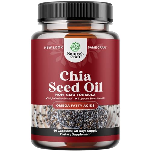 Potent Chia Seed Extract Pills for Men and Women Natural Supplement for Weight Loss Natures Craft uk supplements