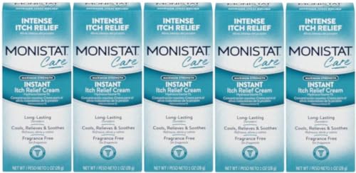 Monistat Care Maximum Strength Instant Itch Relief Cream, 1 Ounce each (Value Pack of 5) My Store uk supplements