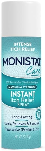 Monistat Instant Itch Relief Spray for Women, Maximum Strength Feminine Itch Care, 2 oz (Pack of 2) Monistat uk supplements