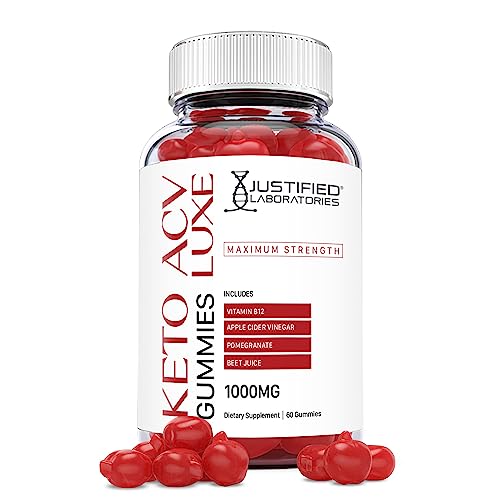 Justified Laboratories Luxe Keto ACV Gummies 1000MG with Pomegranate Juice Beet Root Justified Laboratories uk supplements