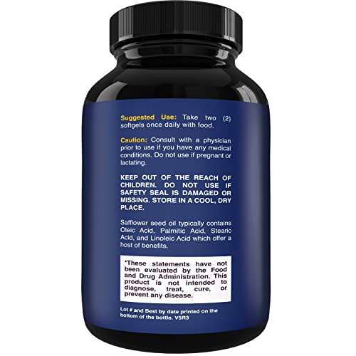 CLA Diet Weight Loss Pills - Women and Men - Pure Conjugated Linoleic Acid - Safflower Natures Craft uk supplements