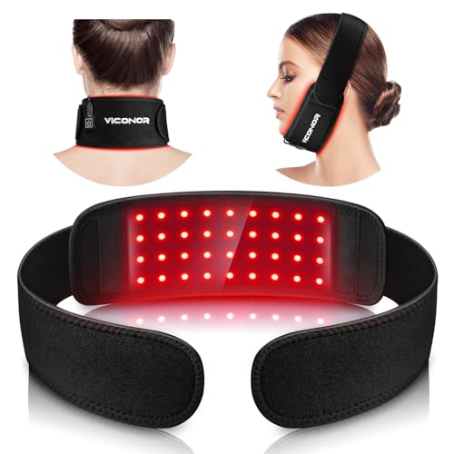 Red Light Therapy Belt for Neck, Near Infrared Light Therapy Belt Wearable Infrared Neck Wrap Viconor uk supplements