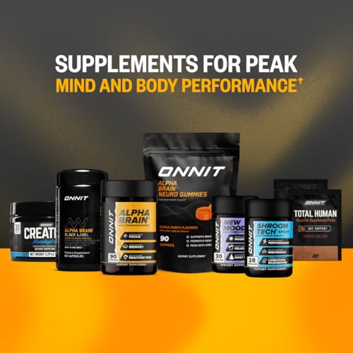 ONNIT Alpha Brain Nootropic Brain Supplement for Men and Women, IGEN Non-GMO Tested, Memory, Mental Clarity, Cognitive Support and Focus Capsules with L-Theanine and Vitamin B6 (90 Count) ONNIT uk supplements