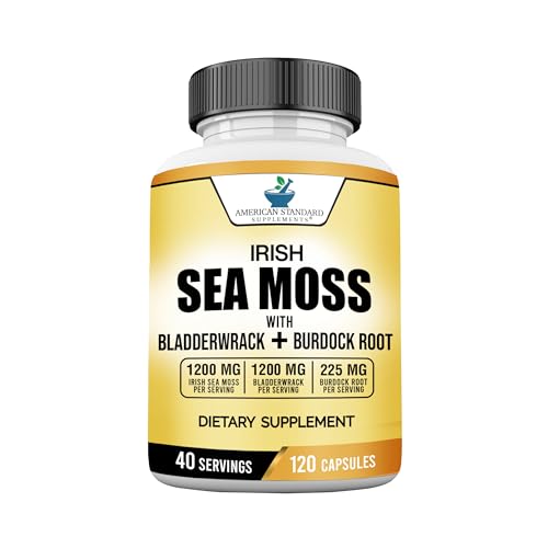 American Standard Supplements Irish Sea Moss 1200mg, Bladderwrack 1200mg American Standard Supplements uk supplements