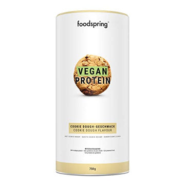 foodspring Vegan Protein Cookie Dough - 21g Protein per Shake to Build Muscle, B12, B6, folic Acid foodspring uk supplements
