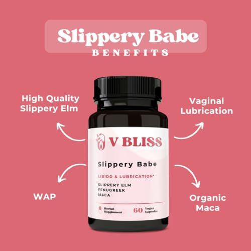 V Bliss Slippery Babe Vaginal Moisturizer Capsules | Relieves Vaginal Dryness with Slippery Elm V Bliss uk supplements