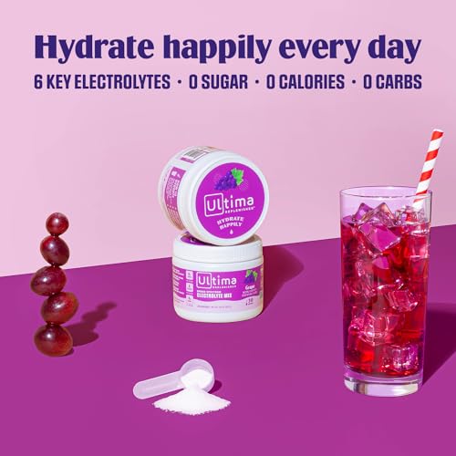 Ultima Replenisher Daily Electrolyte Drink Mix – Grape, 30 Servings – Hydration Powder Ultima Replenisher uk supplements
