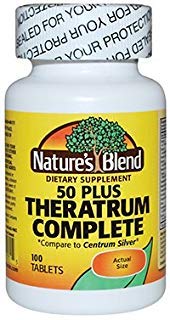Nature's Blend Theratrum Complete 50 Plus with Lutein and Lycopene 100 Tablets Nature's Blend uk supplements