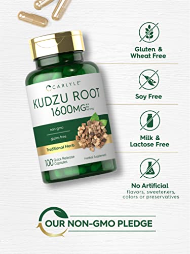 Carlyle Kudzu Root | 100 Extract Capsules | Non-GMO and Gluten Free Formula Carlyle uk supplements