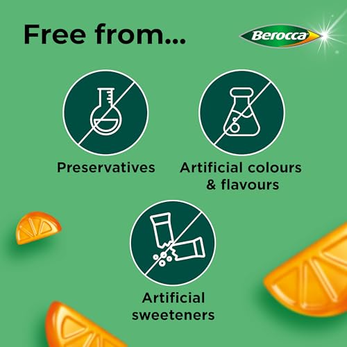 Berocca Immuno Gummy Vitamins, Orange Flavour, Bursting with Immune System Berocca uk supplements