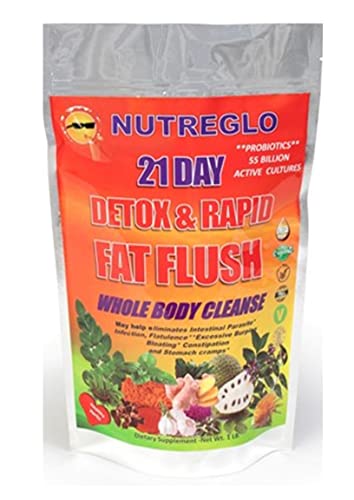 nutreglo 21 Day Rapid Detox and Fat Flush, All Natural Detox Cleanse Drink, Blood Detox Nutreglo uk supplements