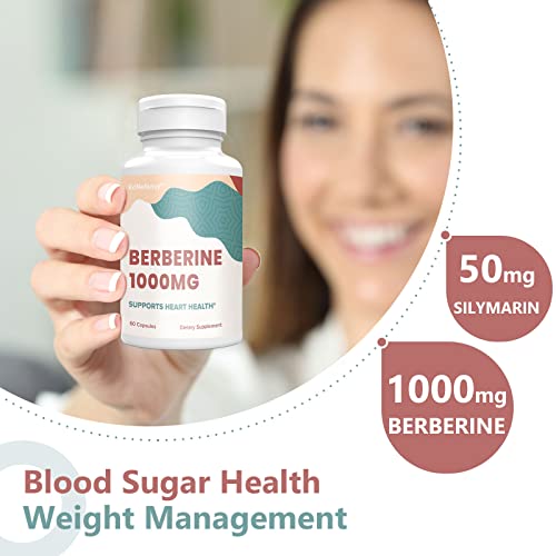 KoNefancy Berberine 1000mg with Silymarin,High Absorption Berberine HCL Supplements KoNefancy uk supplements