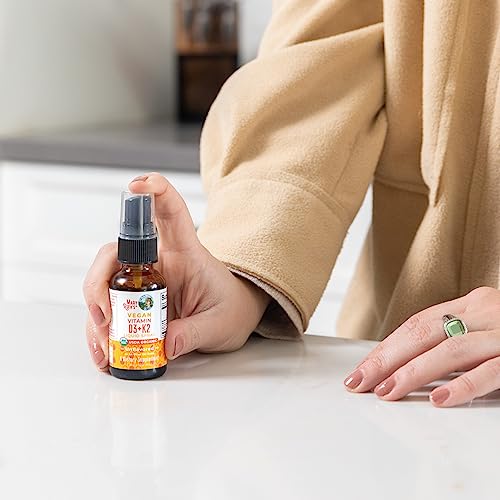 MaryRuth's Organic D3 + K2 Spray for Adults & Kids for Bone Health | Vitamin D3 as Cholecalciferol | Vitamin K2 | Immunity | Mineral Absorption | Heart Health | Vegan | Non-GMO | Gluten Free | 1 Fl Oz MARYRUTH'S uk supplements