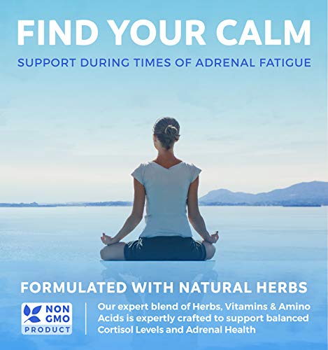 Adrenal Support & Cortisol Manager (Non-GMO) Powerful Adrenal Health with L-Tyrosine Healths Harmony uk supplements