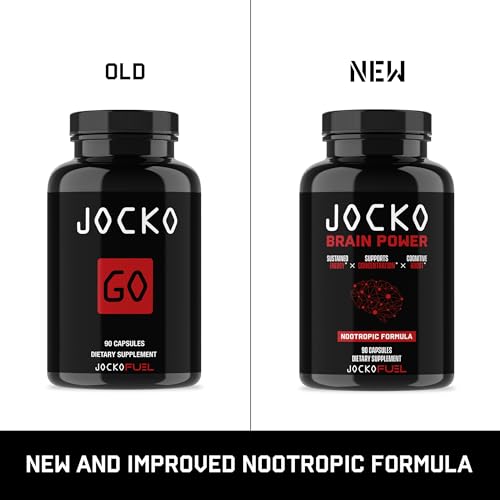 Jocko Fuel Brain Power - Nootropic Dietary Supplements for Memory & Focus wiht L Theanine, L Carnitine- Energy & Focus Supplement (90 Capsules) Jocko Fuel uk supplements
