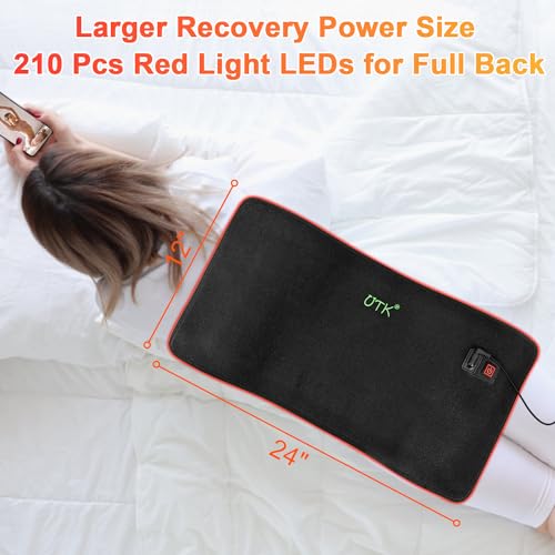 UTK Red Light Therapy for Body, Large Infrared Light Therapy Pad for Deeper Tissue, 24" x 12" Size UTK uk supplements