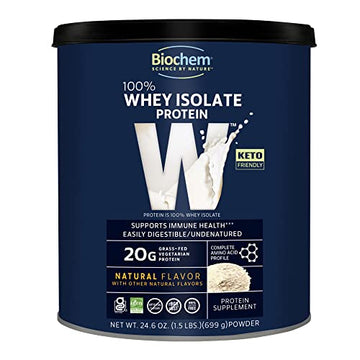 Biochem, Whey Protein Powder, 20g of Protein to Support Muscles and Intense Workouts Biochem uk supplements
