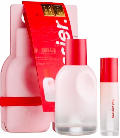Glossier You Limited Edition Two of You Eau de Parfum Holiday Gift Set - Full Size Spray (1.7oz / 50ml) and Travel Size Rollerball (0.27oz / 8ml) Glossier uk supplements