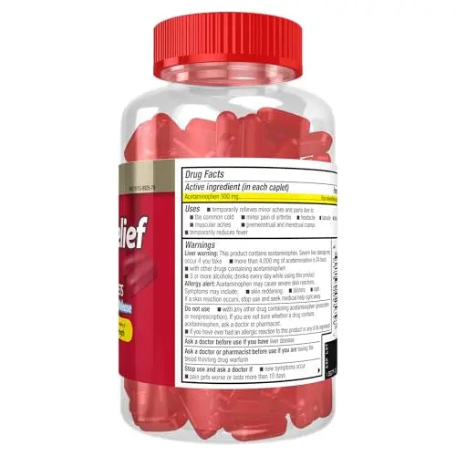 Good Sense Rapid Release Pain Relief, Acetaminophen Caplets 500 mg, Extra Strength Pain Reliever and Fever Reducer GoodSense uk supplements